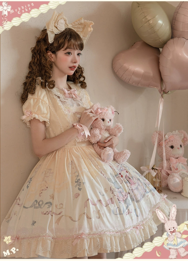 [Pre-orders available until 12/26] Sweet Wedding Cake Embroidered Dress