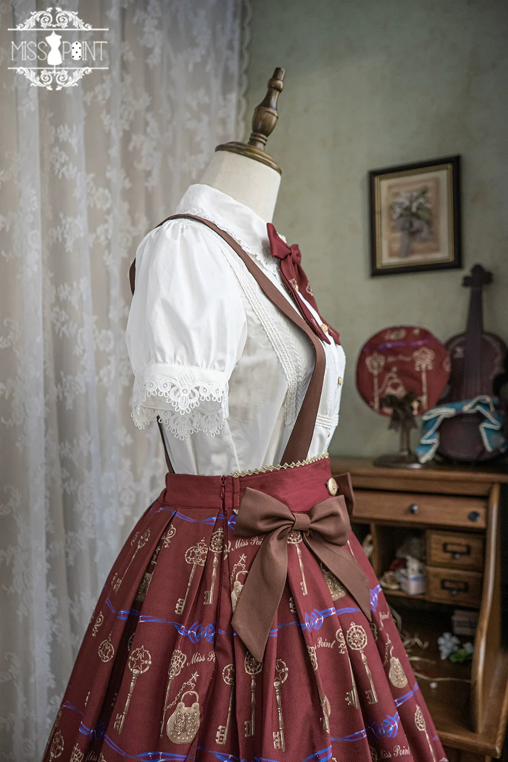 Secret Key Antique 2way Suspender Skirt