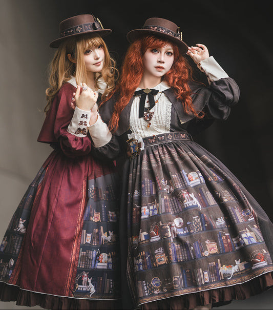 【受注予約11/6まで】German Bookcase ワンピース （ケープ付）