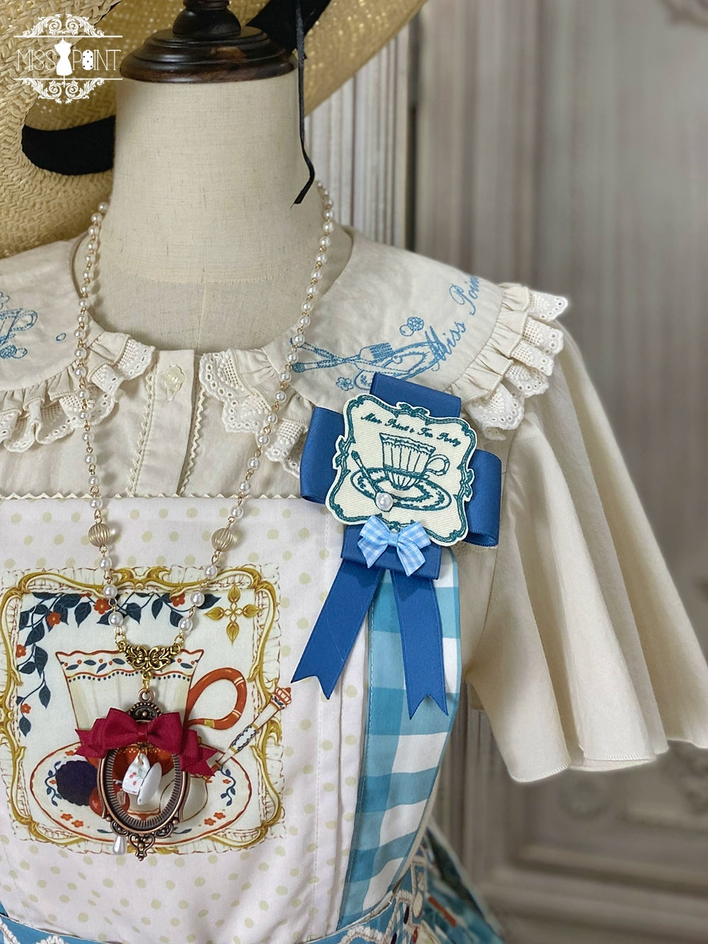【予約販売】Picnic Tea Party 2wayサロペットスカート