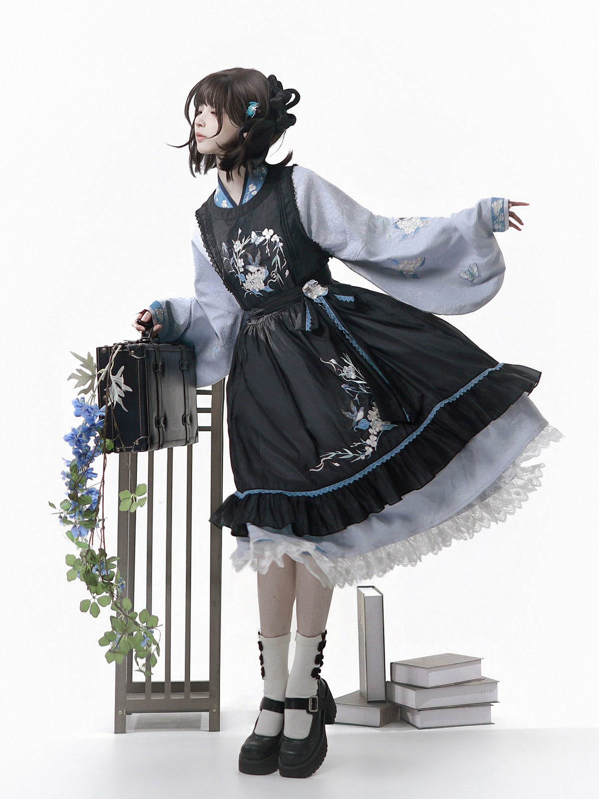 竹映梅雪 華ロリワンピースセット – ロリータファッション通販RonRon
