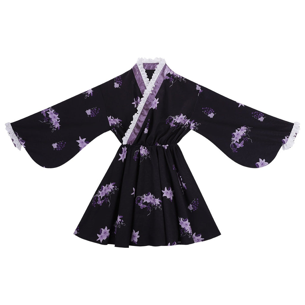 Purple Silk Lily 華ロリドレスセット