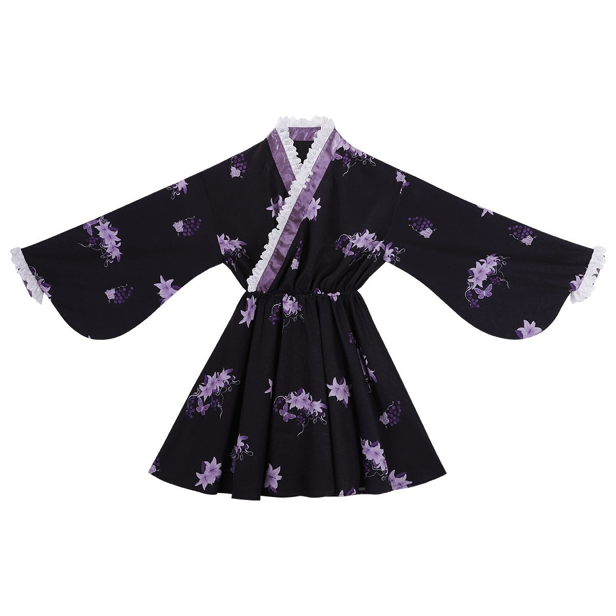 Purple Silk Lily 華ロリドレスセット