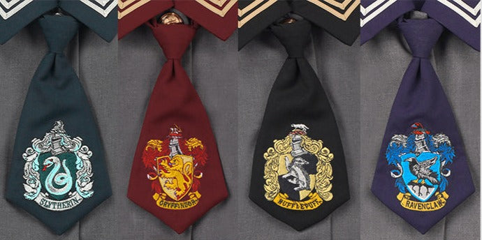 Hogwarts School of Witchcraft and Wizardry Sailor Collar Short Sleeve Top [Gray]