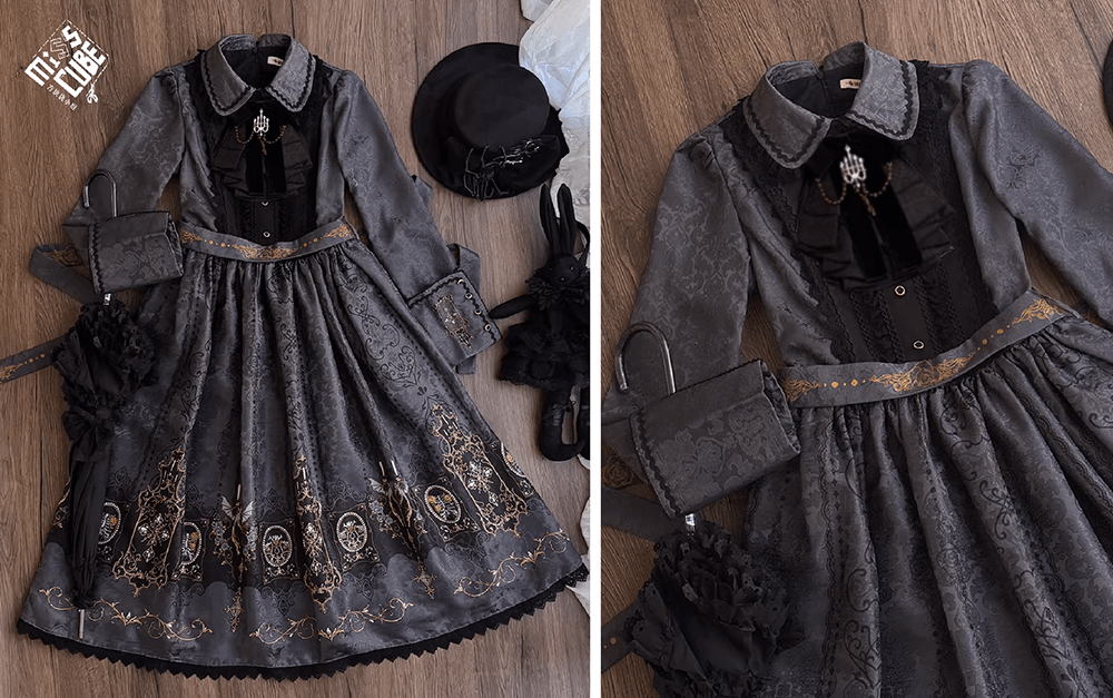 【受注予約1/18まで】Blood Night Lantern Master プリントワンピース・ストレート袖タイプ