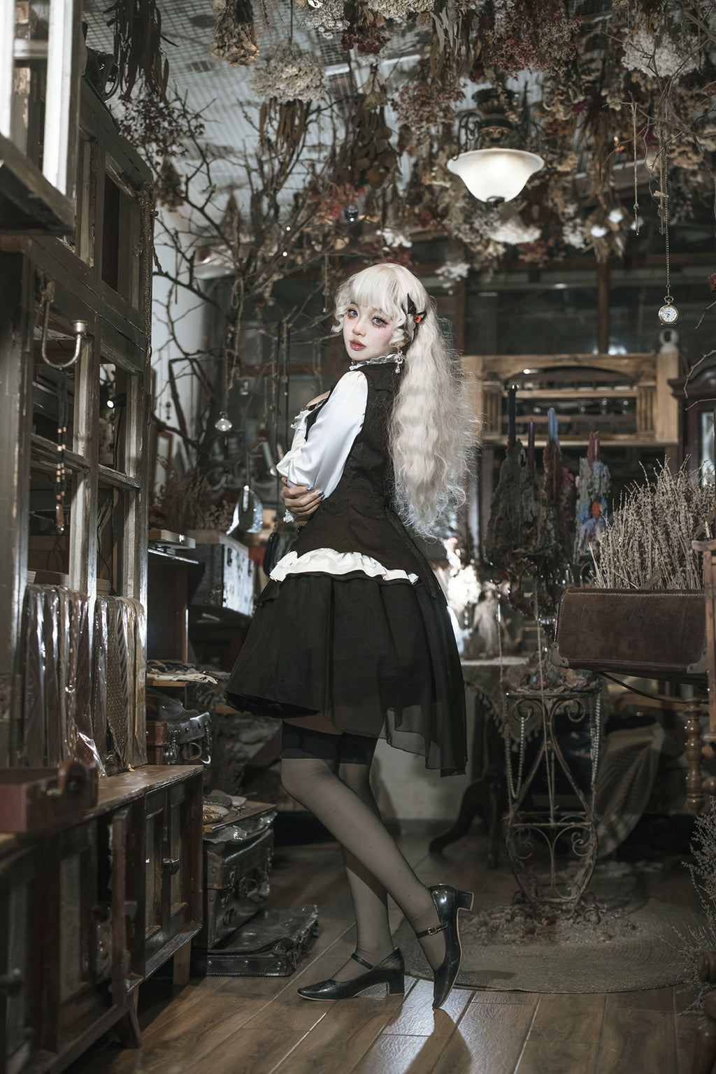 Bloodline Baron 蜘蛛の巣スカート3点セット