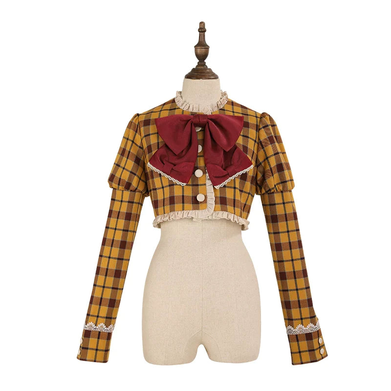 [Pre-orders available until 10/29] Thistle Crown Check Short Jacket