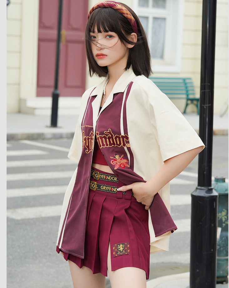 [Pre-order] Hogwarts School of Witchcraft and Wizardry Print Belt Miniskirt