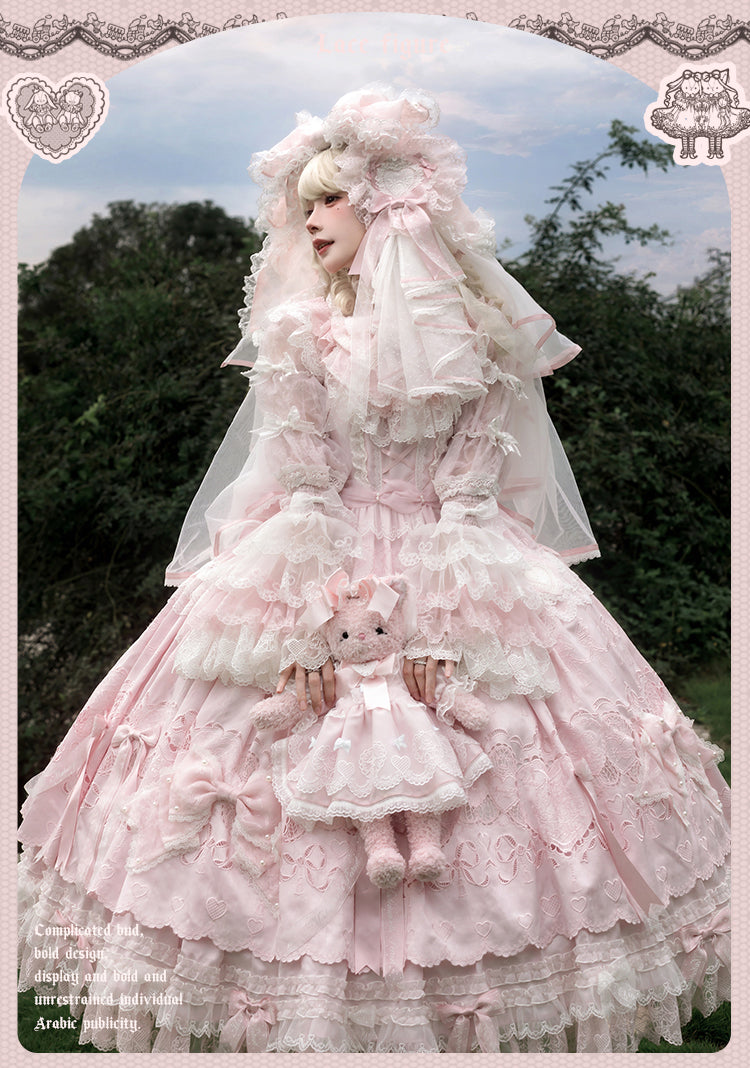 【受注予約12/23まで】Lace Figure 刺繍ラグジュアリードレス