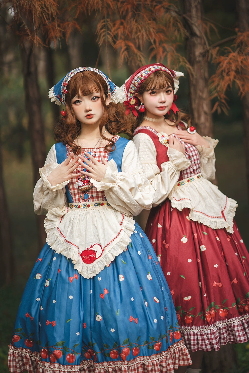 【予約販売】Apple Garden バイエルン風ドッキングワンピース