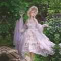 Spring Praise お花とレースのプリンセスドレス・パープル