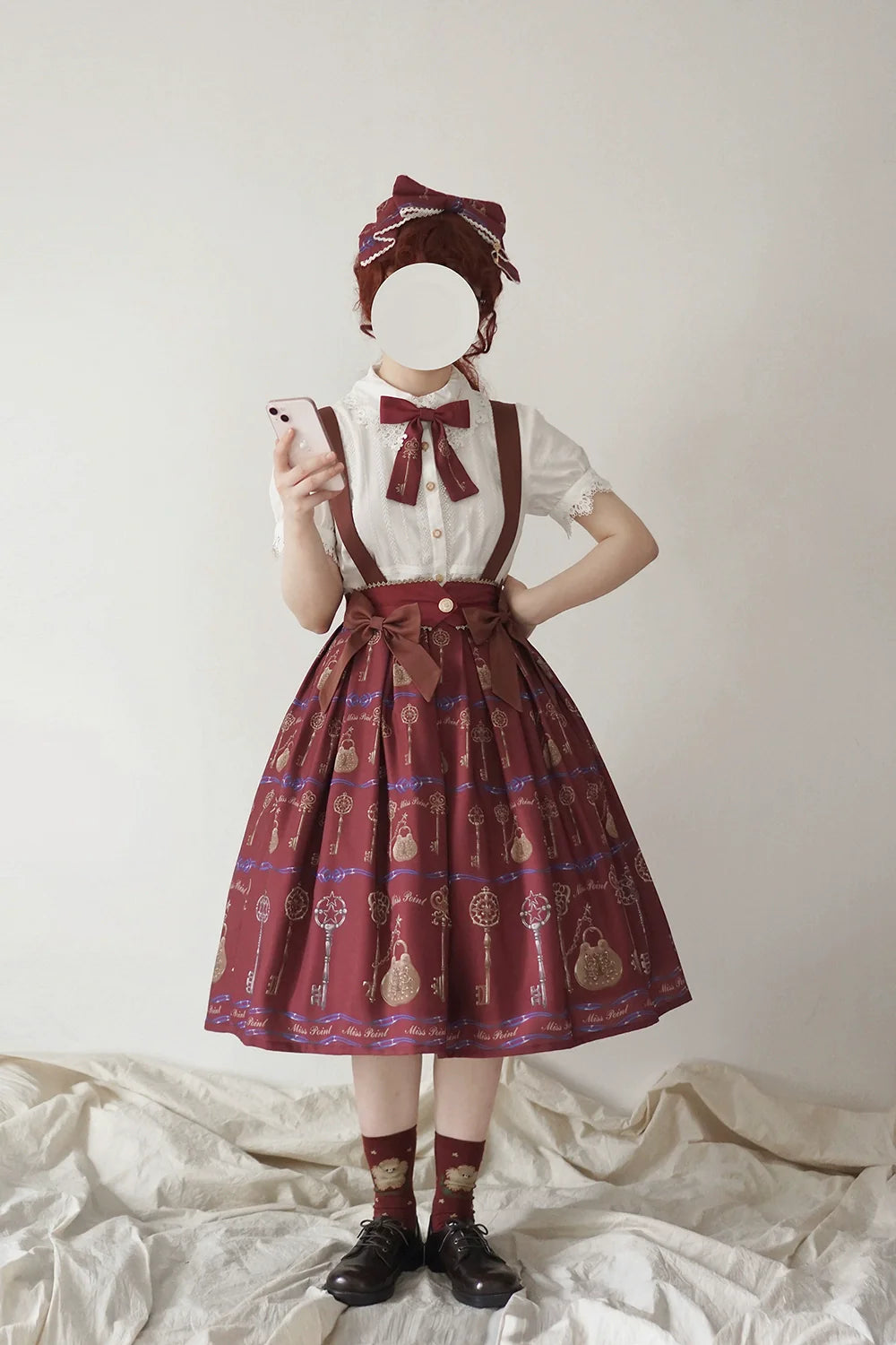 Secret Key Antique 2way Suspender Skirt