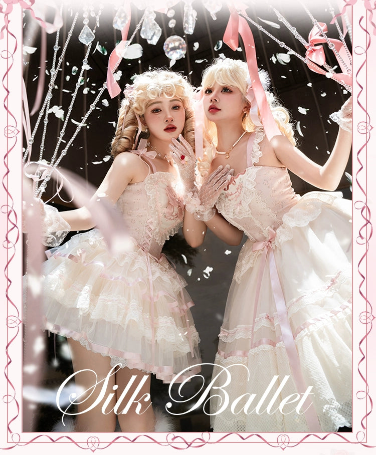 【受注予約1/23まで】Silk Ballet ジャンパースカート・ミドル丈