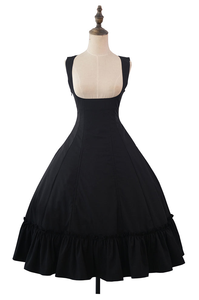 【受注予約12/3まで】Monochrome Reverie ジャンパースカート・無地