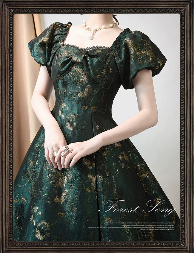 [Pre-orders available until 9/5] Brilliant Years Elegant foil-stamped long dress