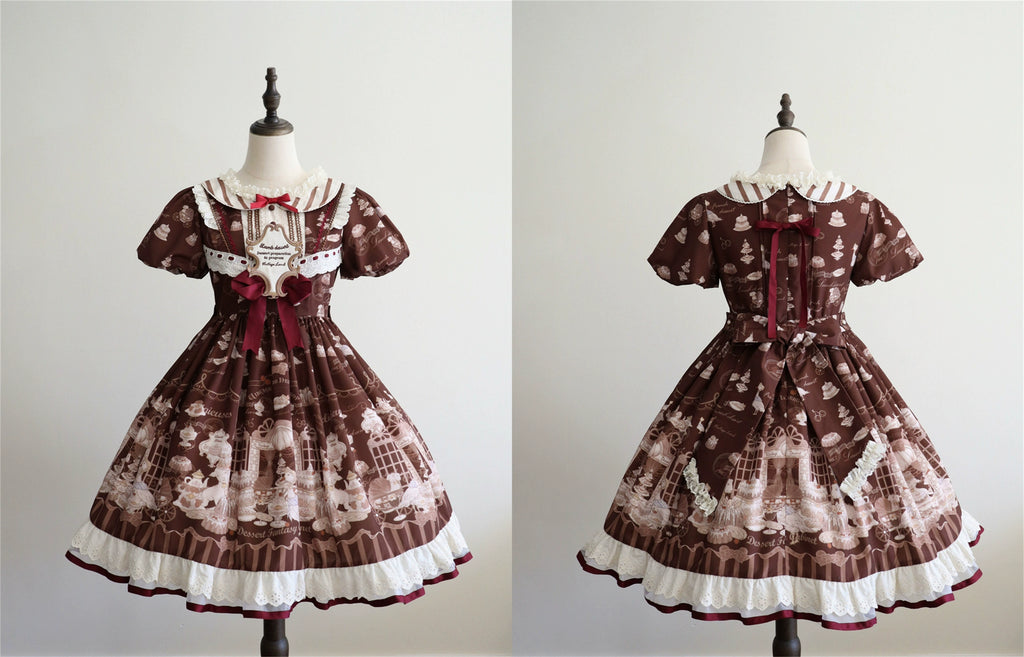 Antique Dessert Room 半袖ワンピース