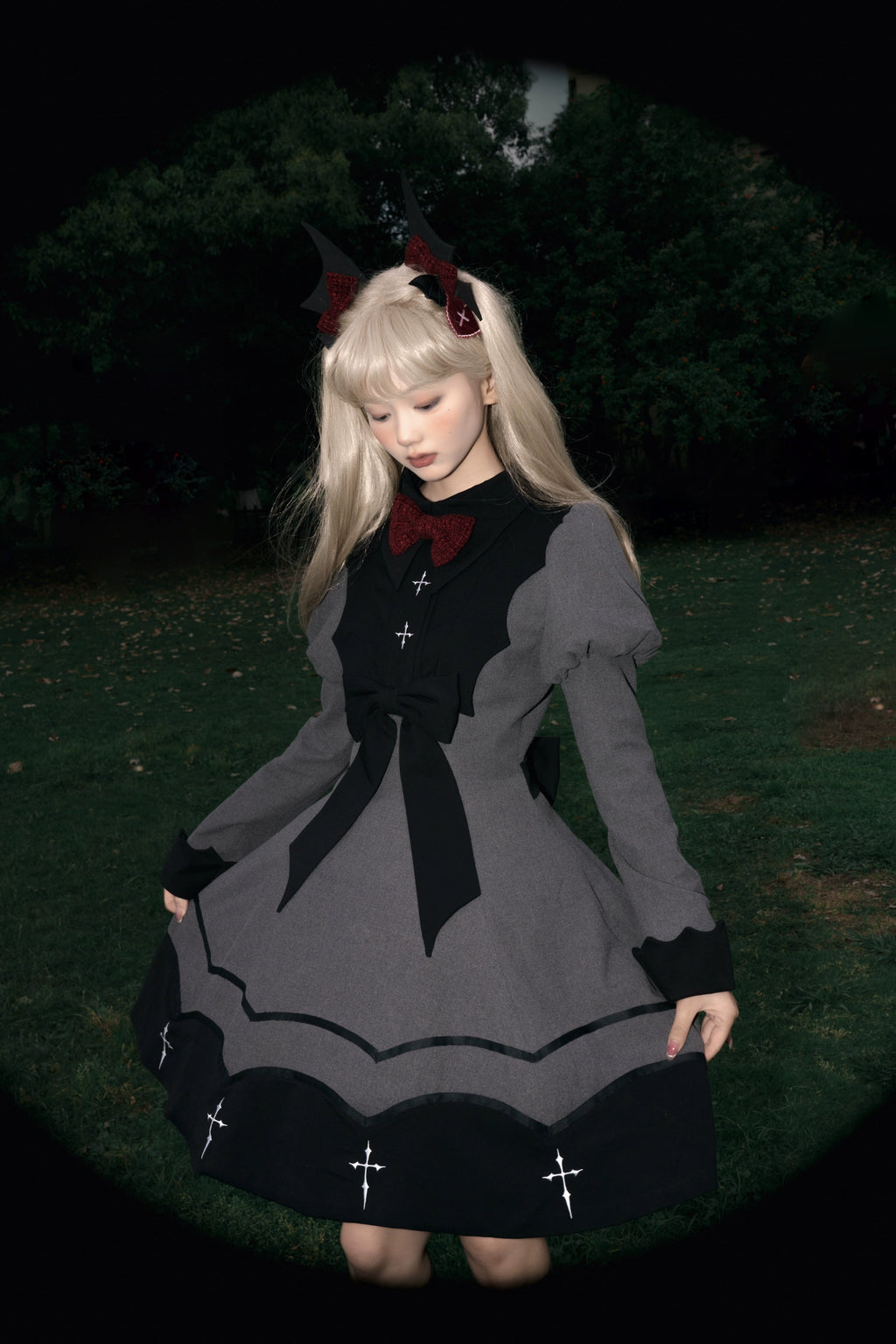 【受注予約6/29まで】Vampire Girl 蝙蝠ワンピース