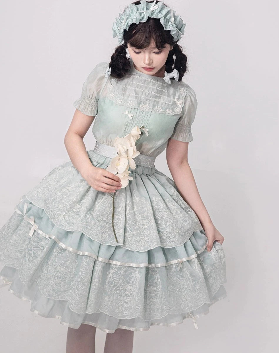 [Sales period ended] Fourteen-line Summer 4-tier skirt