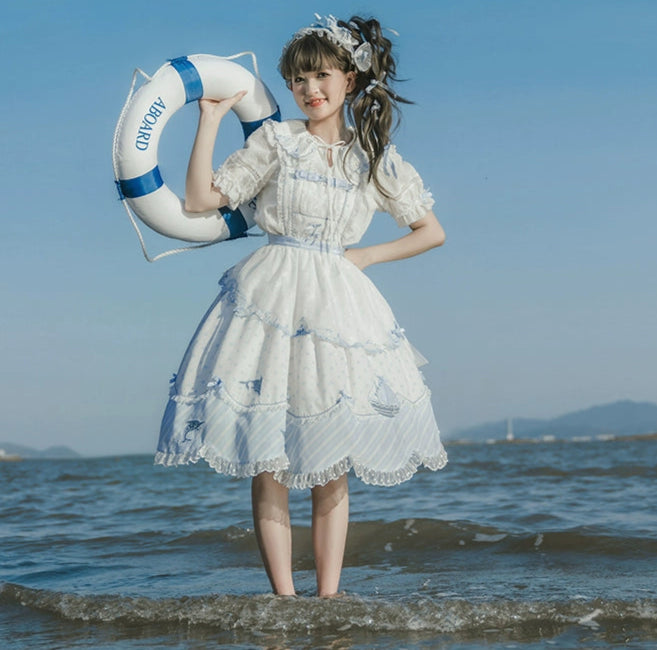 【受注予約6/18まで】The House by the Sea エプロンスカート