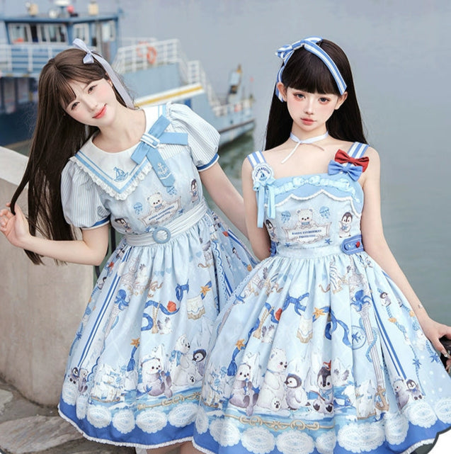 Penguin Navy マリンスタイルワンピース