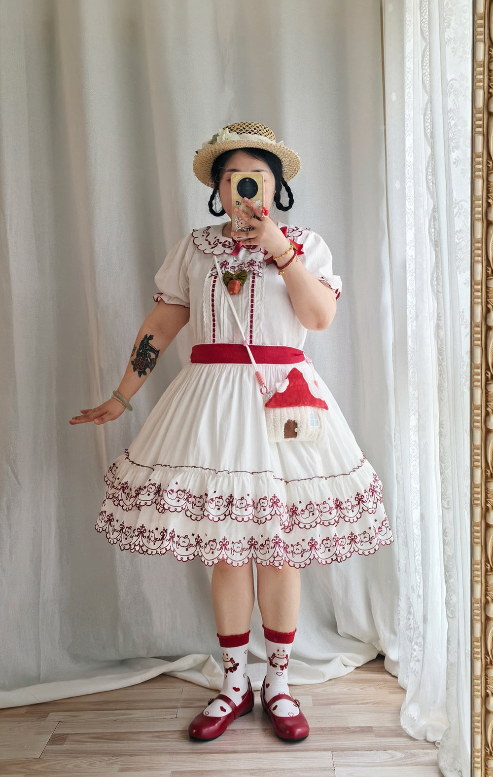 【受注予約7/22まで】四季の果樹園 ローウエストワンピース