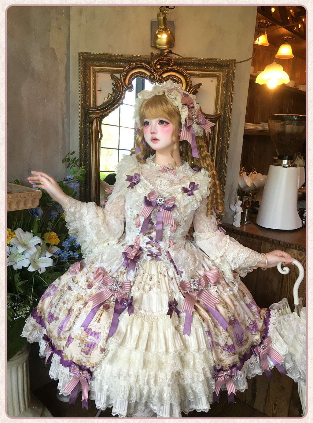 【受注予約6/16まで】Antique Gemstone Fragrance ジャンパースカート4点セット
