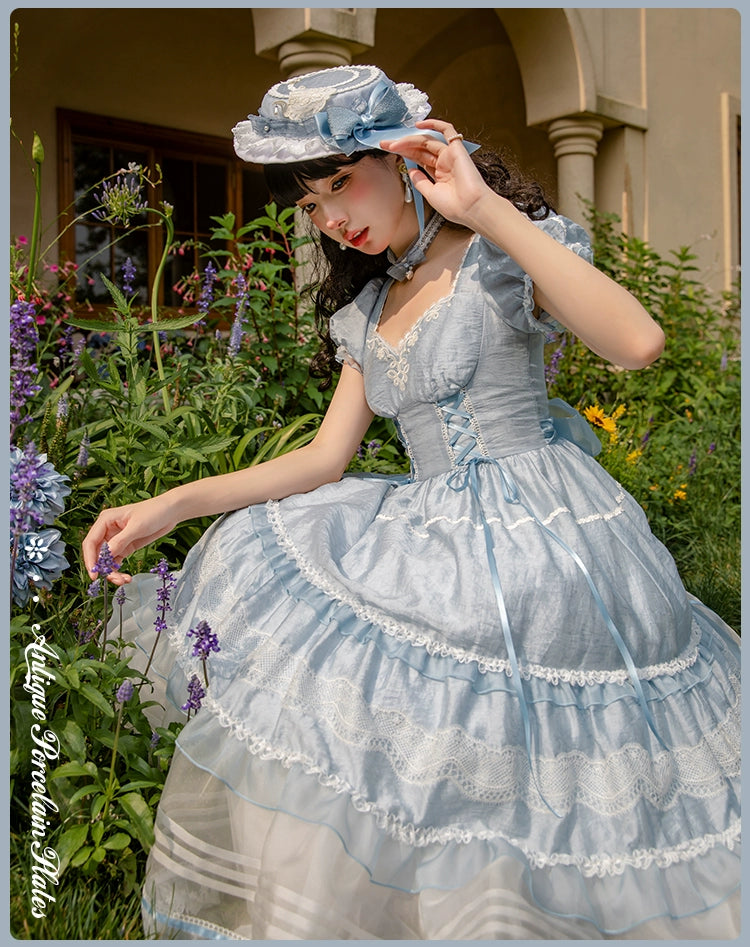 [Pre-orders available until 7/8] Antique Porcelain Plates Dress