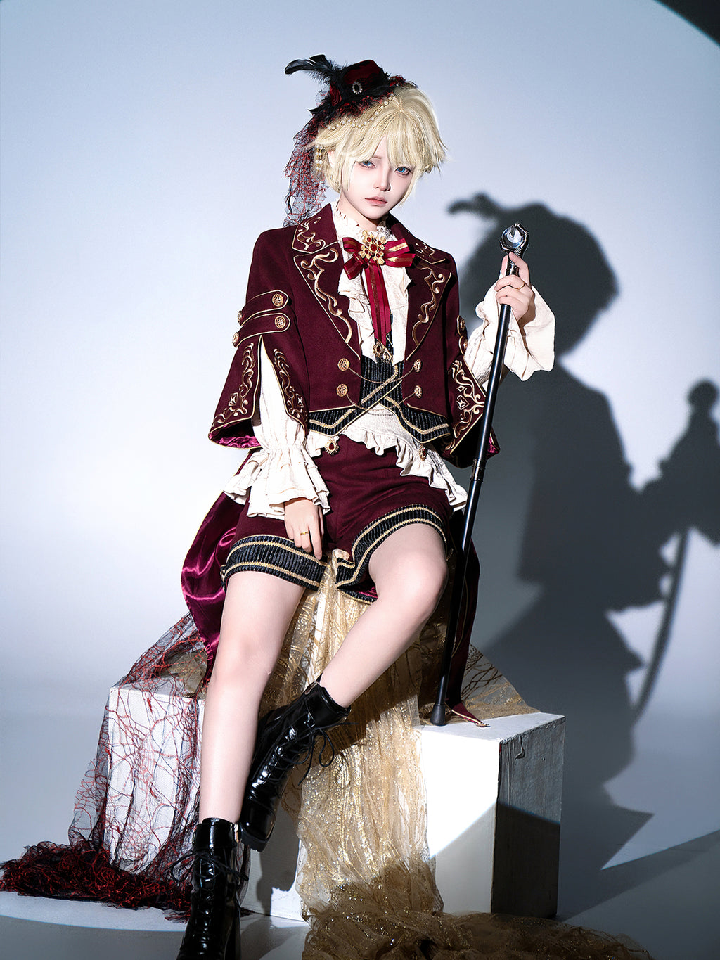 【予約販売】Red Wine 皇子系ショートパンツ3点セット