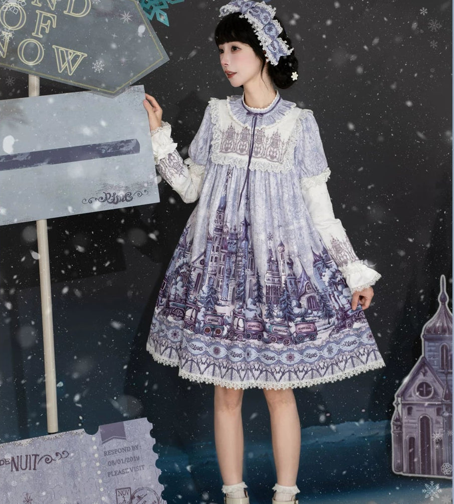 【受注予約9/28まで】雪国の境界 ドールワンピース