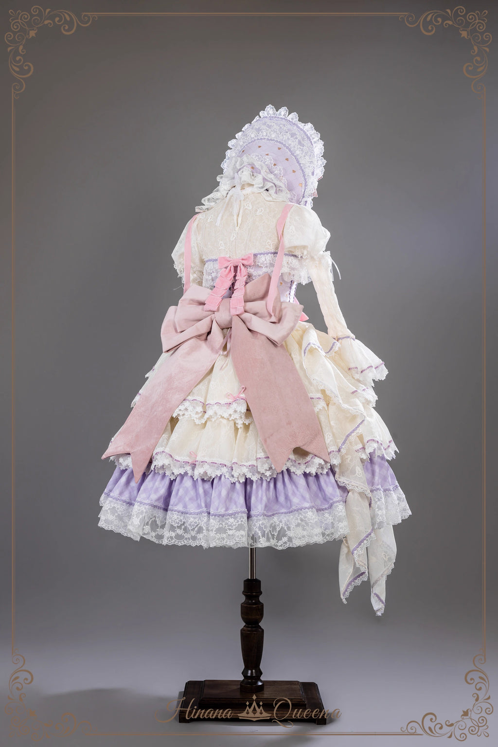 【再販・受注予約8/8まで】Dream Alice ラグジュアリーセットアップ／パープル／ショート丈