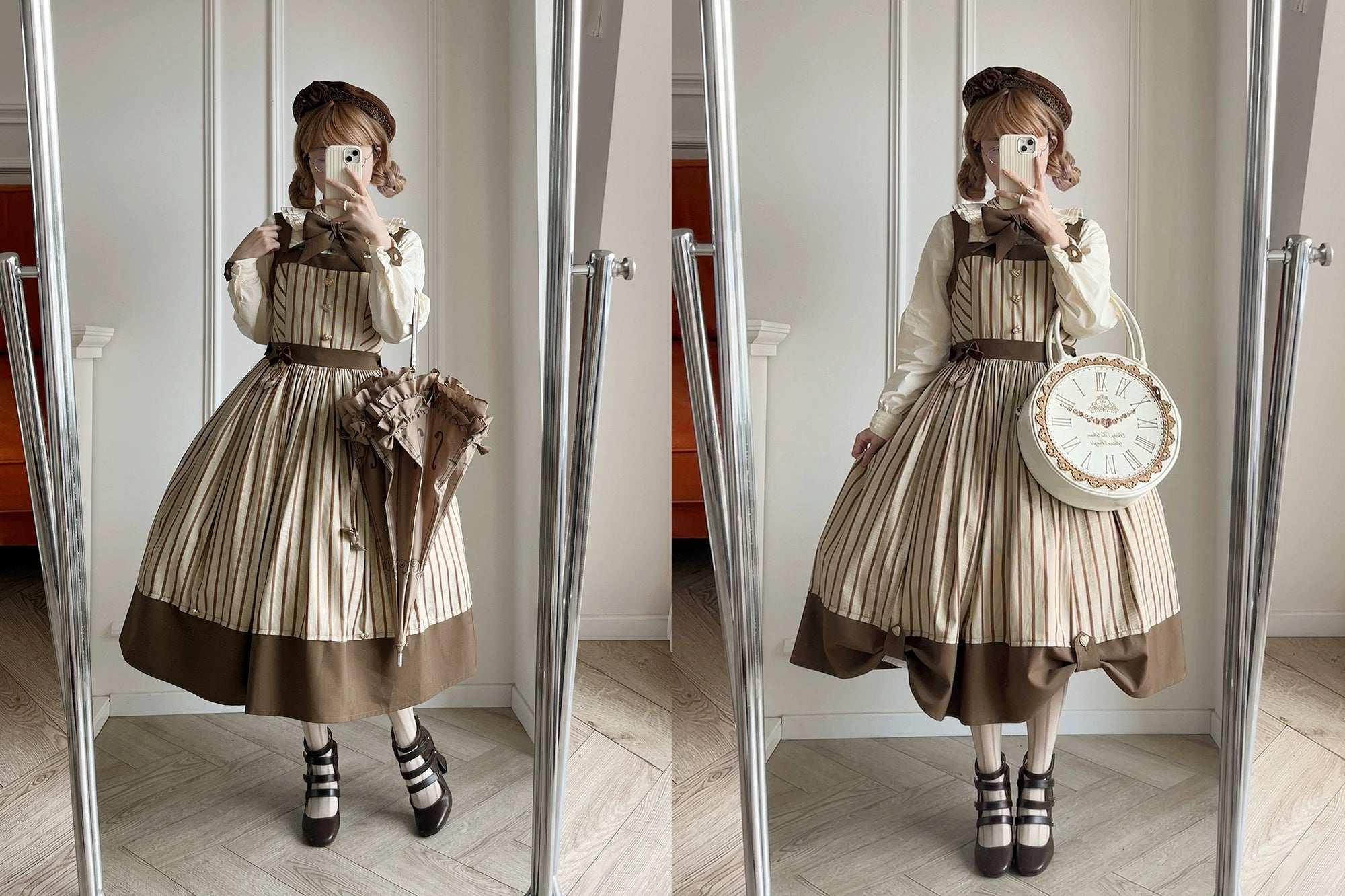 [Pre-orders available until 11/7] Twilight and Nightfall Striped Jumper Skirt