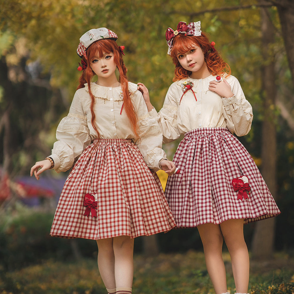 【予約販売】Apple Garden バイエルン風リバーシブルスカート