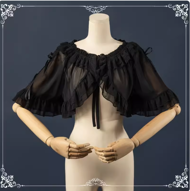 Chiffon half-sleeve bolero