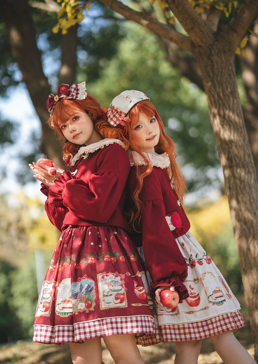 【予約販売】Apple Garden バイエルン風リバーシブルスカート