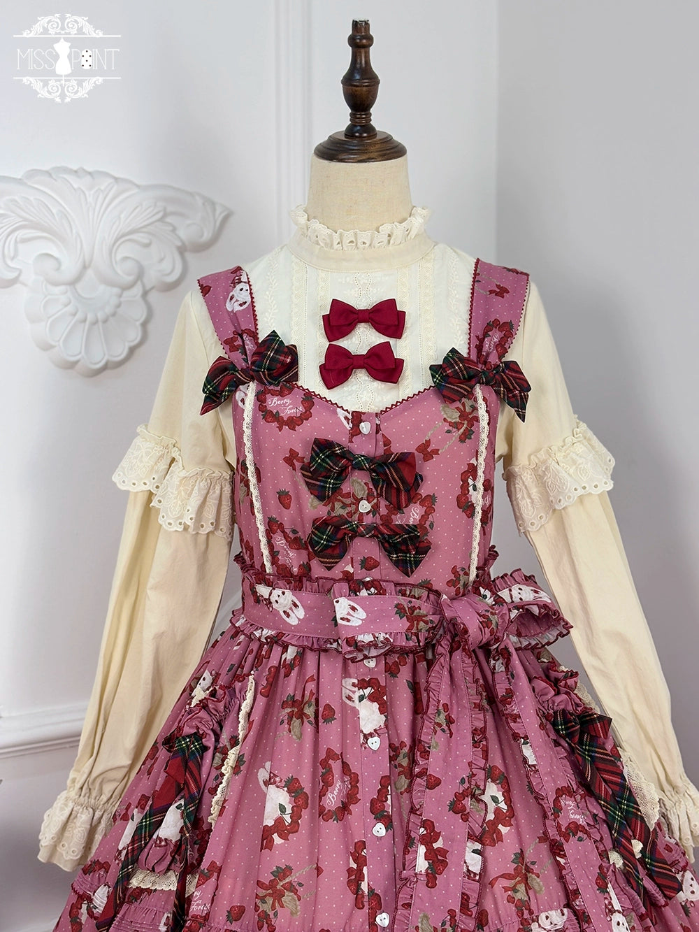 【予約販売】Sweet Berry Rabbit スタンドカラーブラウス