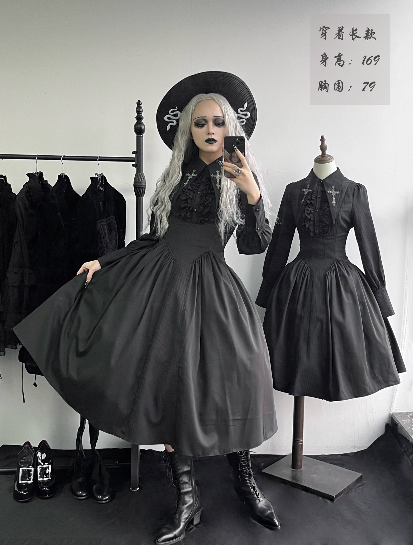 [Sale period ended] Song for Prayer Gothic Lolita dress