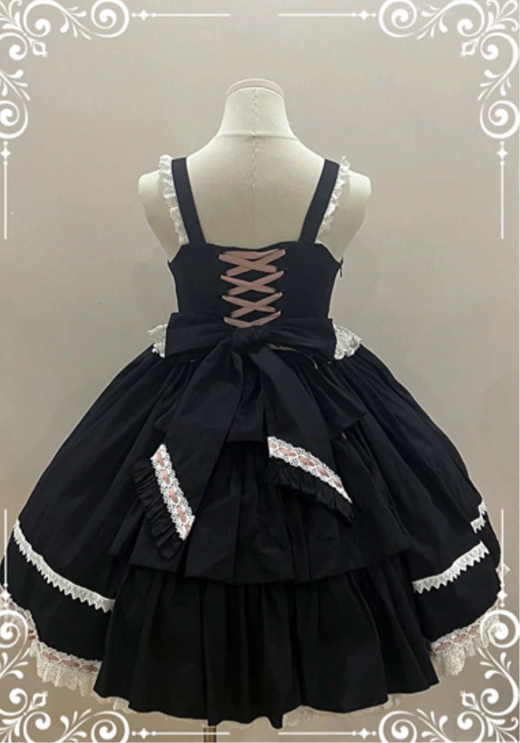 【受注予約5/21まで】Laura's Doll ハイウエストジャンパースカート・全3色