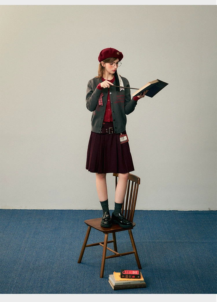 [Pre-order] Hogwarts School of Witchcraft and Wizardry Fake Layered Cardigan with Ribbon