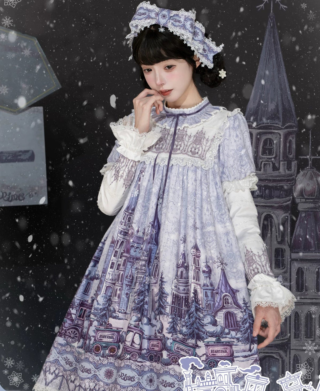 【受注予約9/28まで】雪国の境界 ドールワンピース