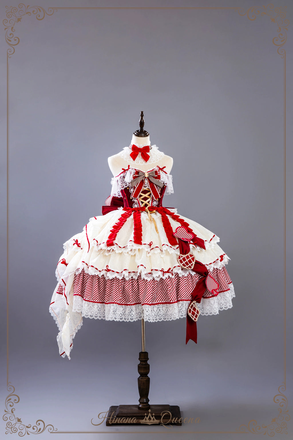 【新色・受注予約8/8まで】Dream Alice ラグジュアリーセットアップ／クイーンレッド／ロング丈