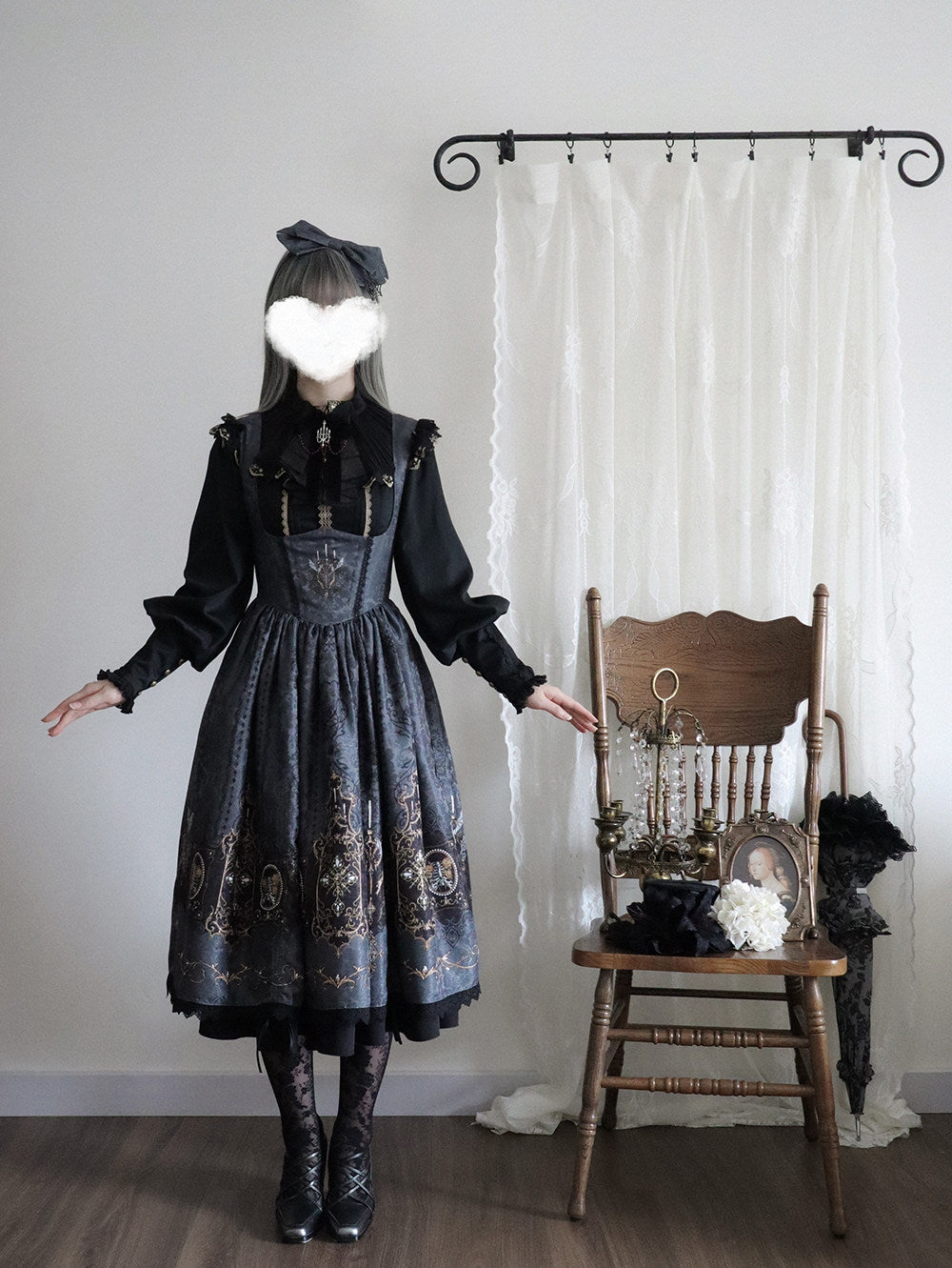 【受注予約1/18まで】Blood Night Lantern Master プリントジャンパースカート