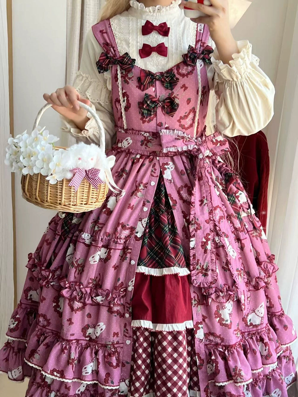 【予約販売】Sweet Berry Rabbit スタンドカラーブラウス
