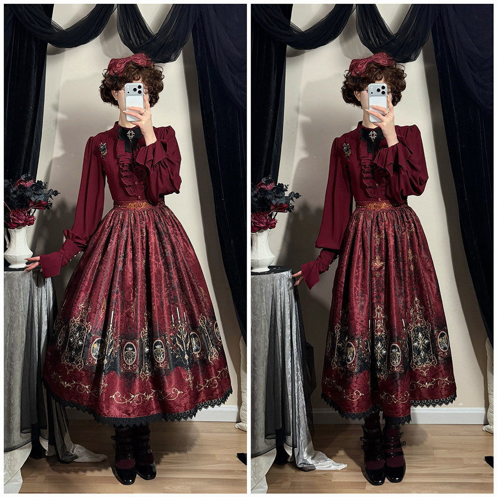 【受注予約1/18まで】Blood Night Lantern Master  プリントスカート