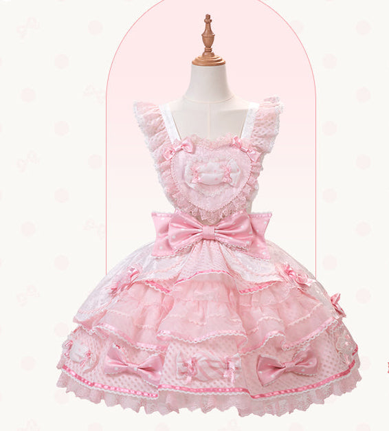 【受注予約12/8まで】Candy Doll サスペンダースカート