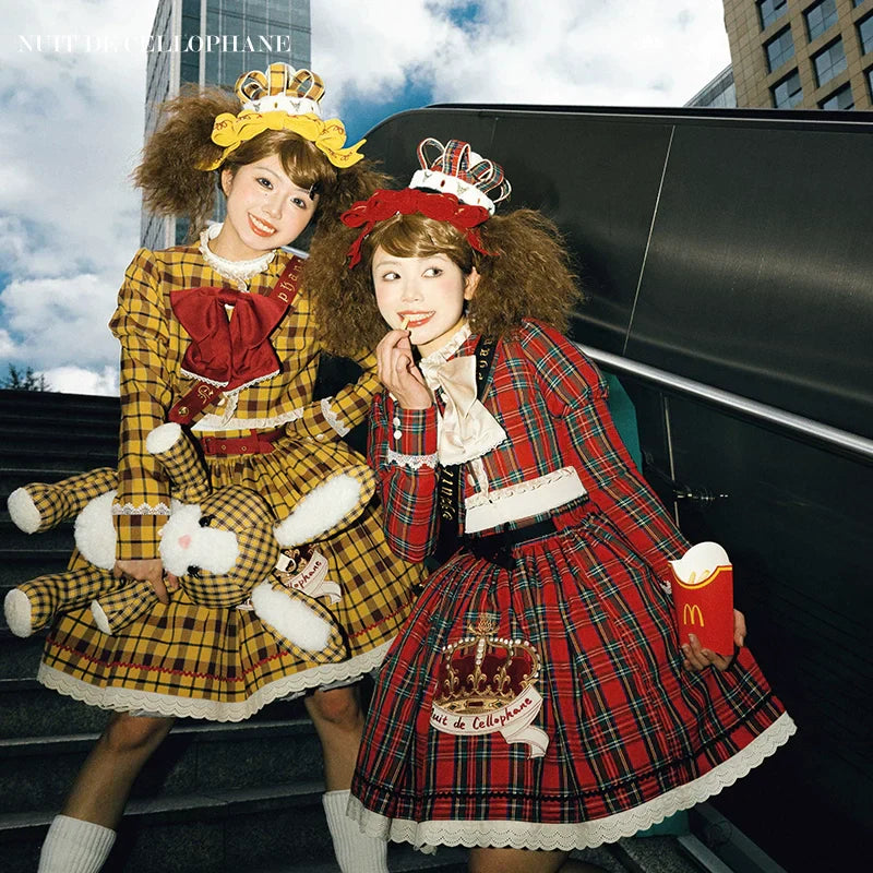 Thistle Crown チェックのミニ丈スカート