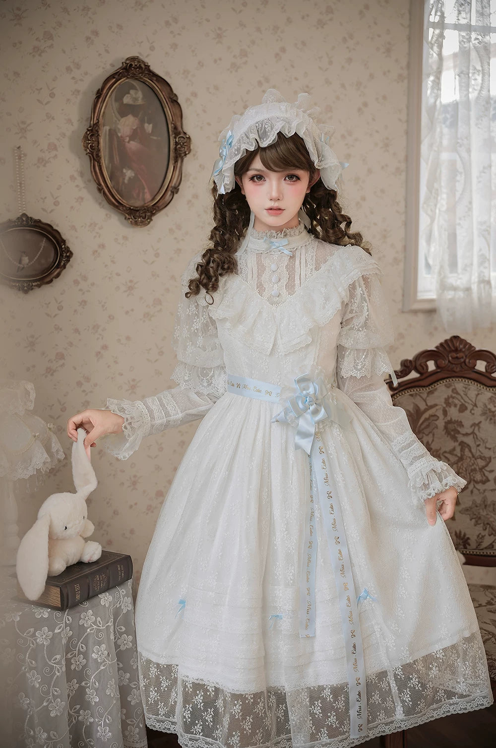 【受注予約10/13まで】Dream Lace クラシカル半袖ワンピース