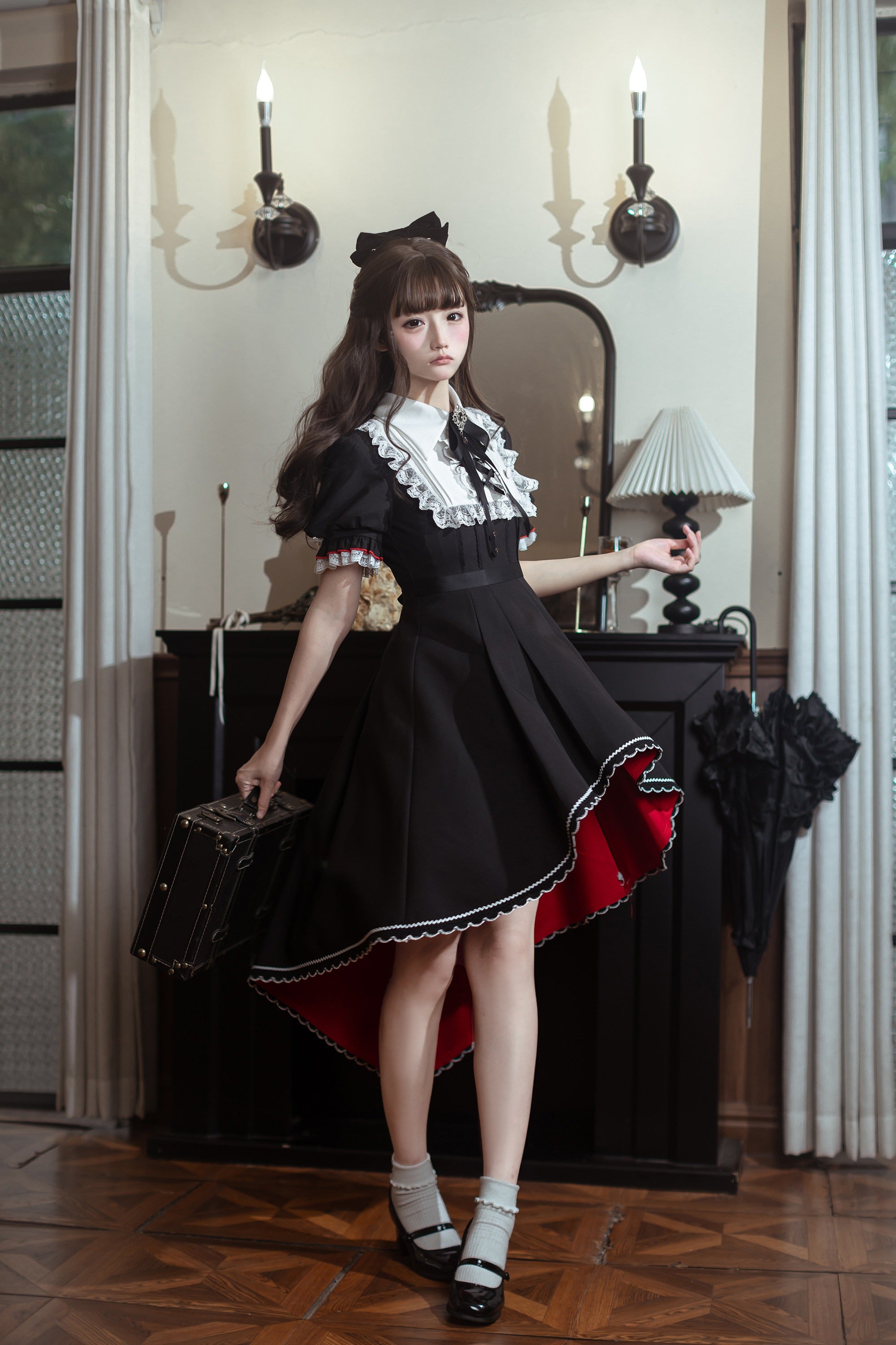 ロザリンドの黒薔薇 ゴシックワンピース – ロリータファッション通販RonRon