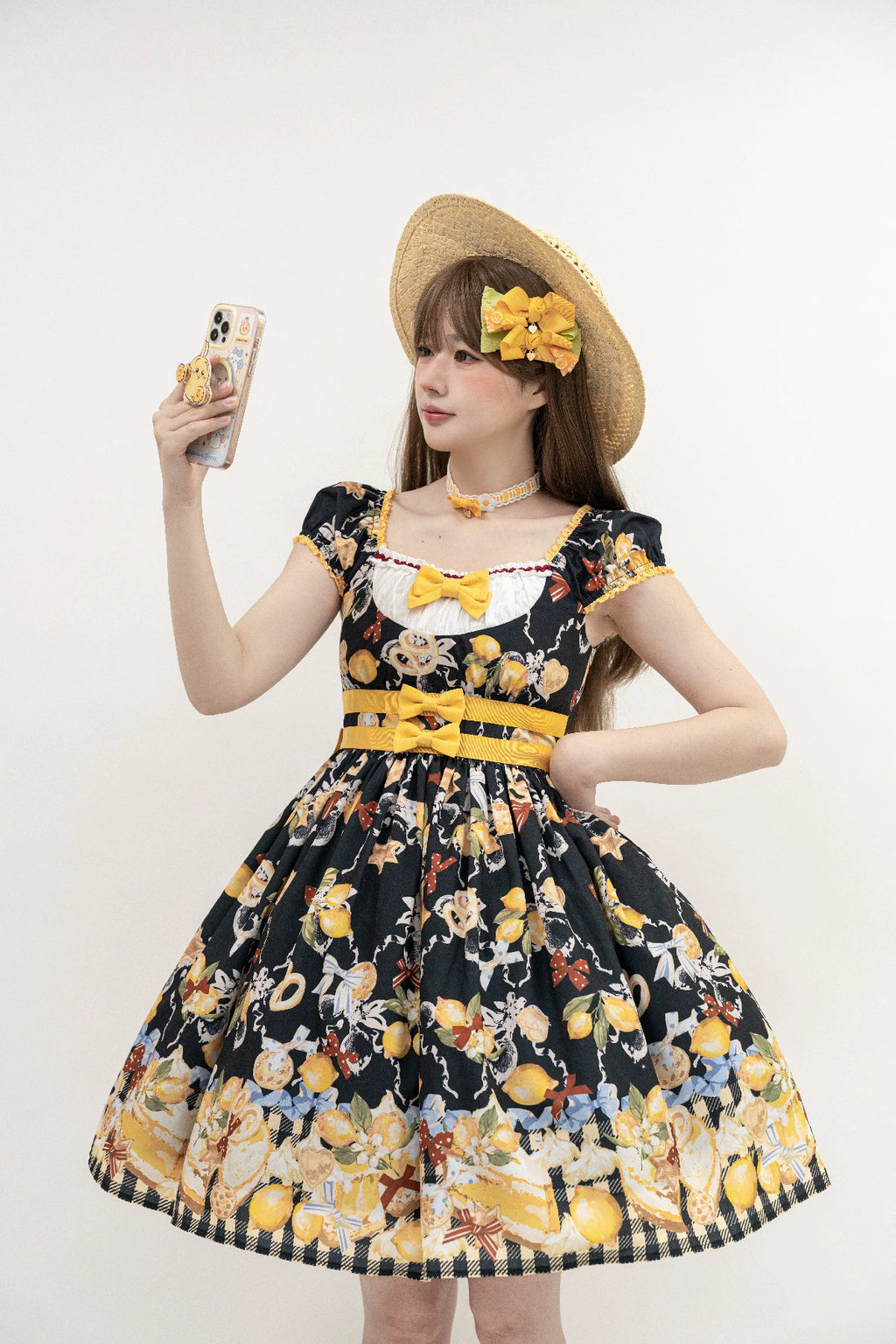 【受注予約6/26まで】Lemon Biscuit プリントワンピース