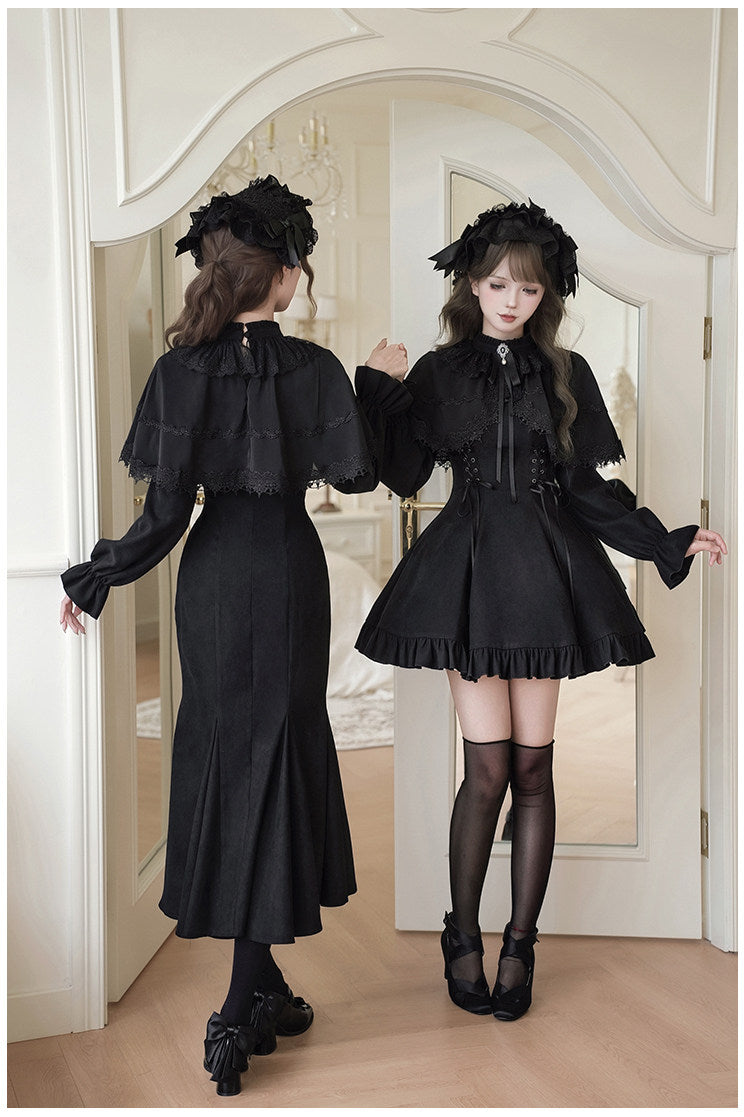 Nocturne Veil マーメイドロングワンピース – ロリータファッション