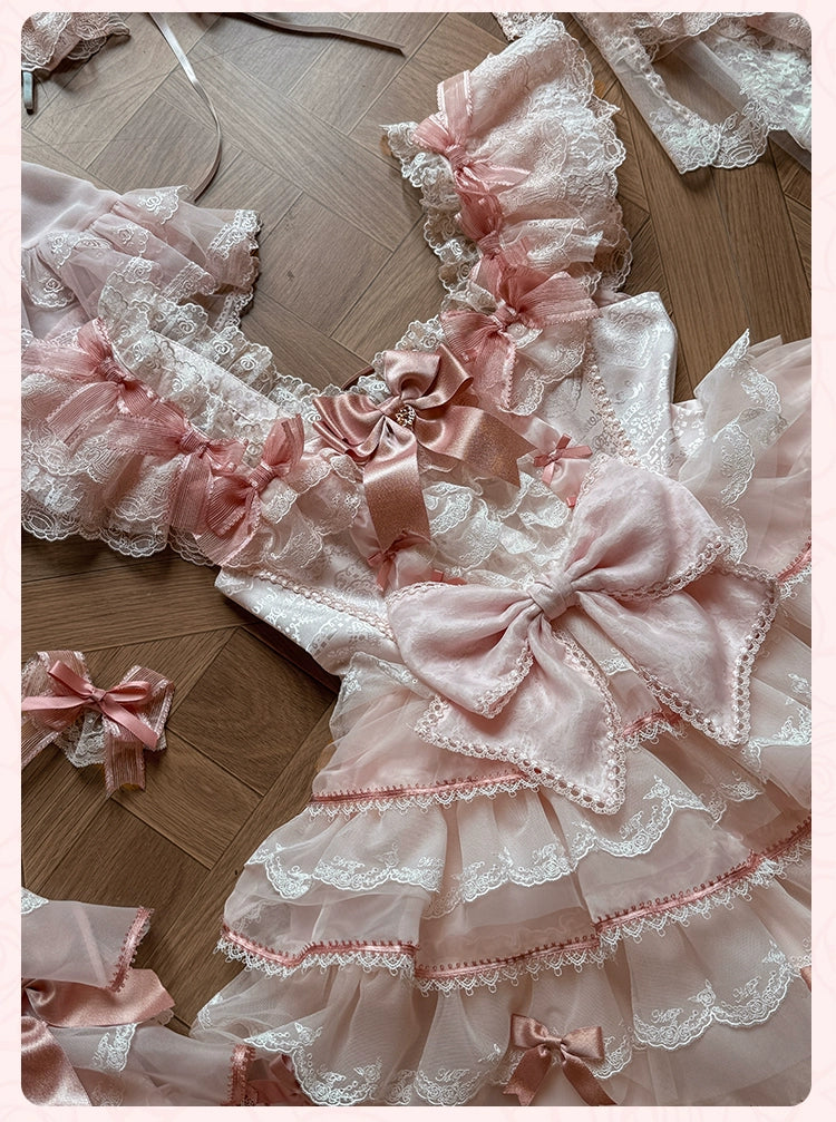 [Pre-orders available until 10/16] Rose Courtyard Lace and Ribbon Dress